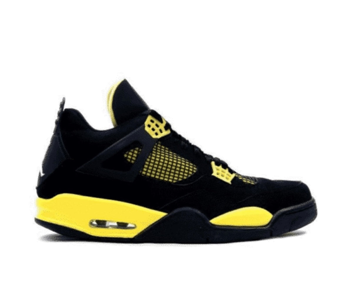 נעלי Air Jordan 4 Retro Thunder מקוריות בעיצוב אופנתי עכשווי לקידום אתר