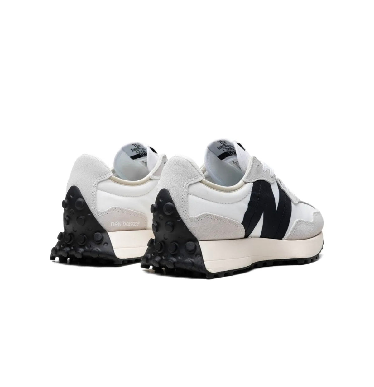 New Balance 327 White Navy Blue