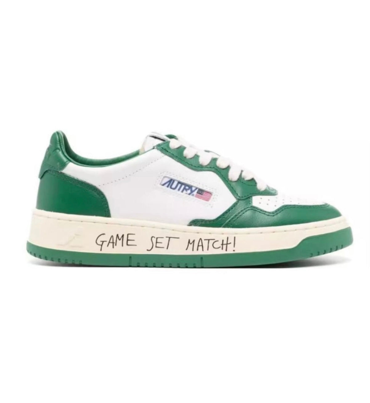 נעלי Autry White Green “GAME SET MATCH” מקוריות בעיצוב אופנתי עכשווי לקידום אתר