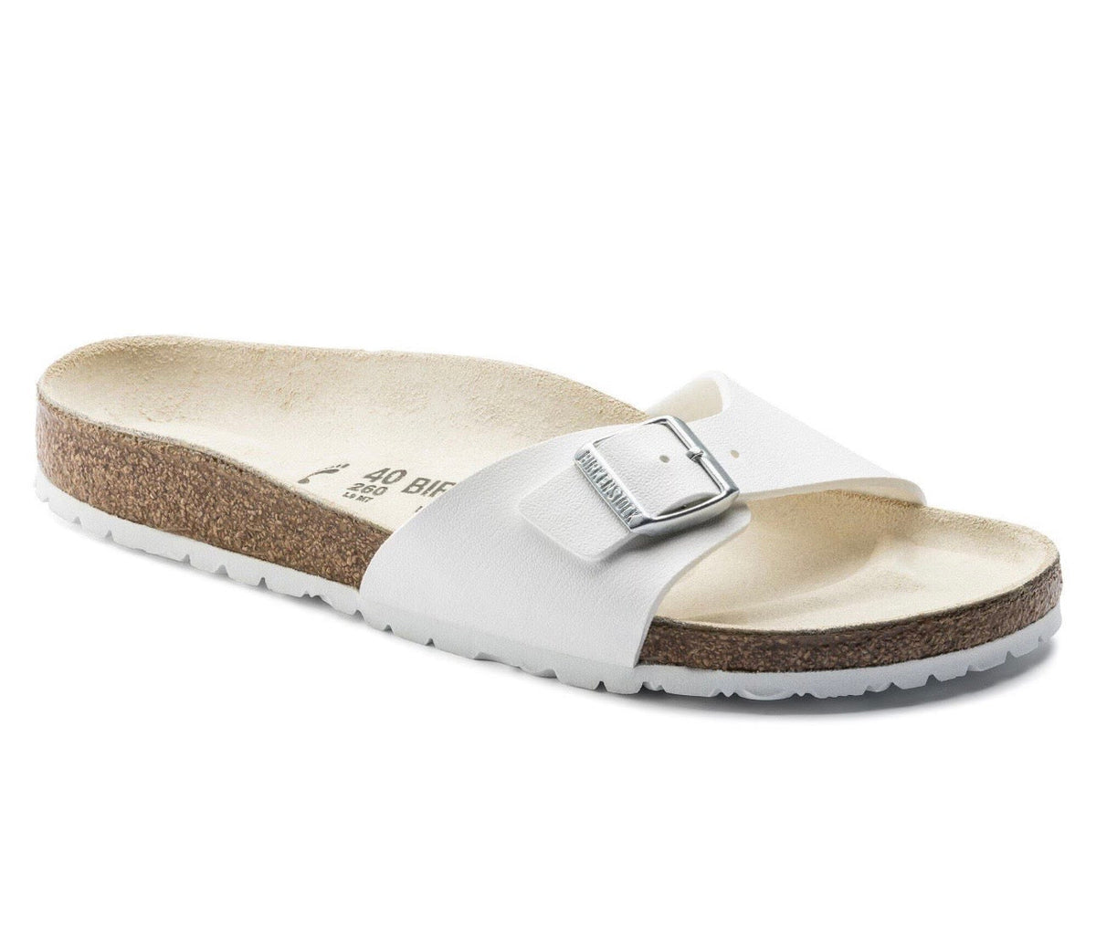 נעלי Birkenstock Madrid White מקוריות בעיצוב אופנתי עכשווי לקידום אתר