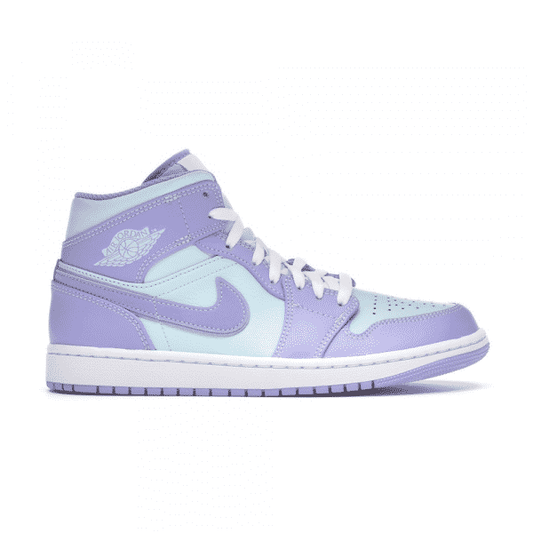 נעלי Air Jordan 1 Mid Purple Aqua מקוריות בעיצוב אופנתי עכשווי לקידום אתר