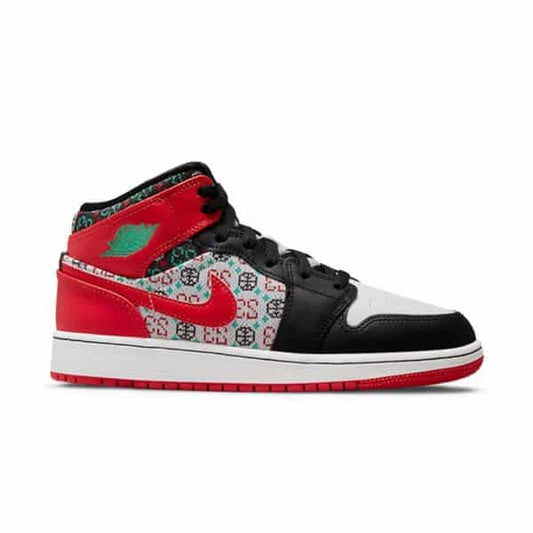 נעלי Air Jordan 1 Mid Holiday מקוריות בעיצוב אופנתי עכשווי לקידום אתר