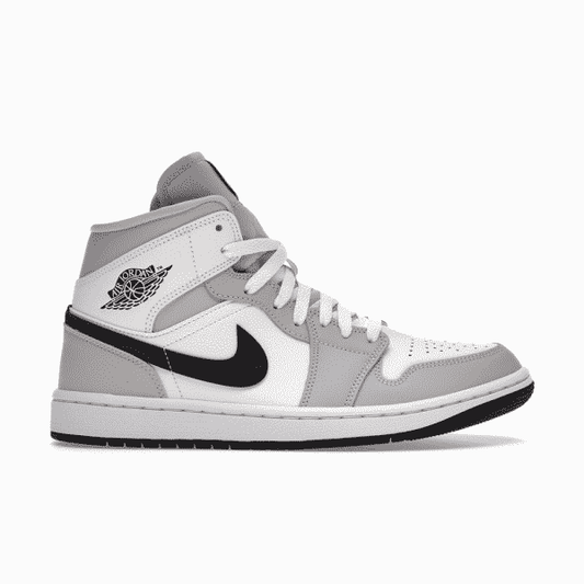נעלי Air Jordan 1 Mid Light Smoke Grey מקוריות בעיצוב אופנתי עכשווי לקידום אתר