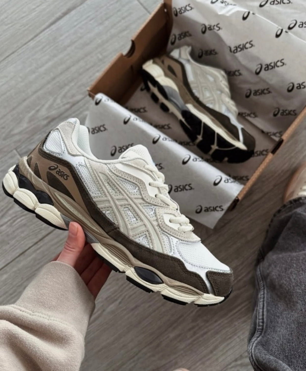 Asics Gel Light Beige Brown מידות 45