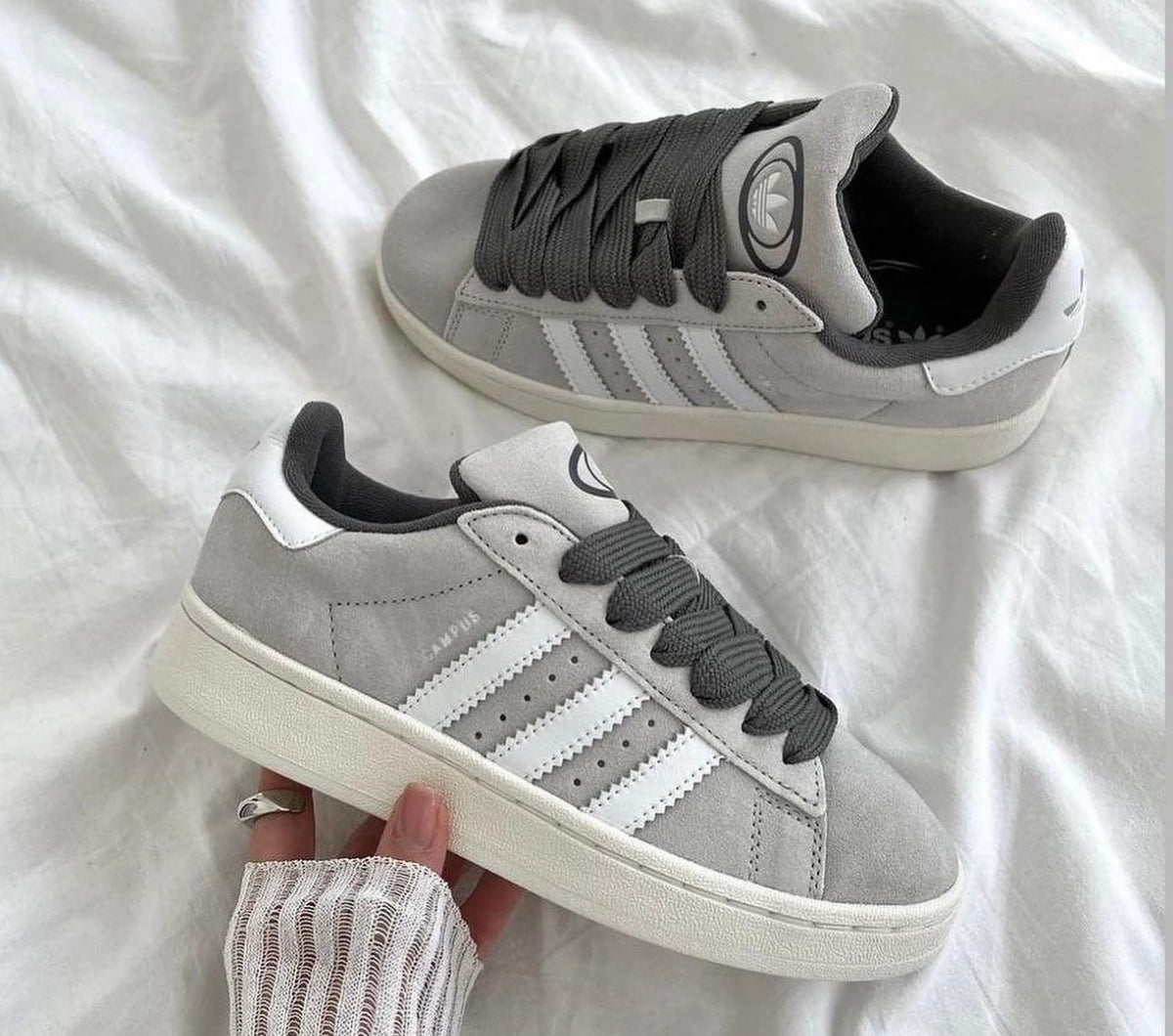 Adidas Campus Light Grey מידות 36,38,41