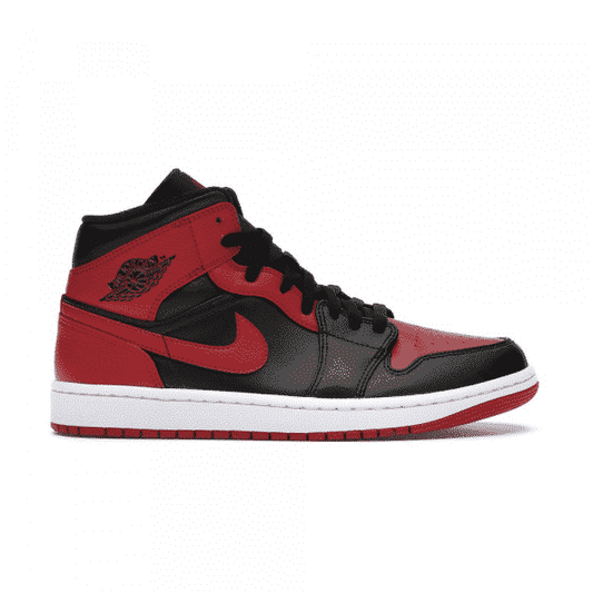 נעלי Air Jordan 1 Mid Banned מקוריות בעיצוב אופנתי עכשווי לקידום אתר