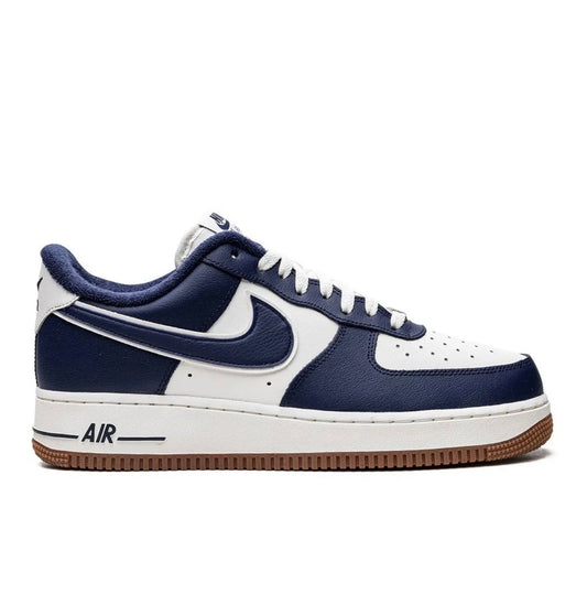 נעלי Nike AIR FORCE 1 Navy Blue White מקוריות בעיצוב אופנתי עכשווי לקידום אתר