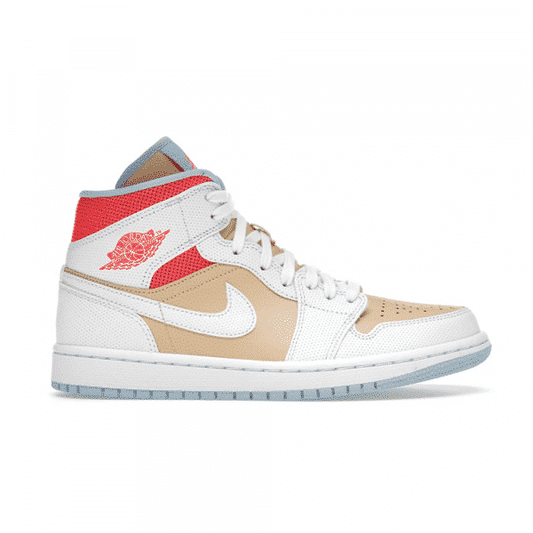 נעלי Air Jordan 1 Mid Sesame מקוריות בעיצוב אופנתי עכשווי לקידום אתר