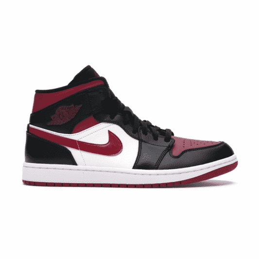 נעלי Air  Jordan 1 Mid Bred Toe מקוריות בעיצוב אופנתי עכשווי לקידום אתר