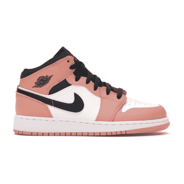 נעלי Air Jordan 1 Mid Pink Quartz מקוריות בעיצוב אופנתי עכשווי לקידום אתר
