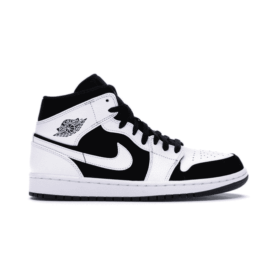 נעלי Air Jordan 1 Mid Retro Tuxedo מקוריות בעיצוב אופנתי עכשווי לקידום אתר