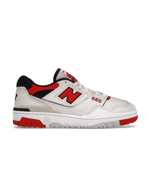 נעלי New Balance 550 red white grey מקוריות בעיצוב אופנתי עכשווי לקידום אתר