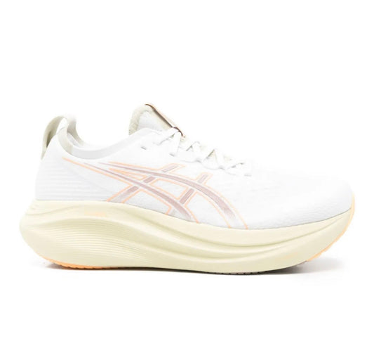 נעלי Asics Nimbus 27 White Pink מקוריות בעיצוב אופנתי עכשווי לקידום אתר