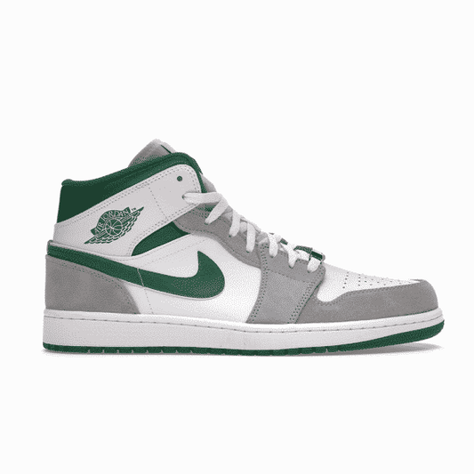 נעלי Air Jordan 1 Mid Grey Green מקוריות בעיצוב אופנתי עכשווי לקידום אתר