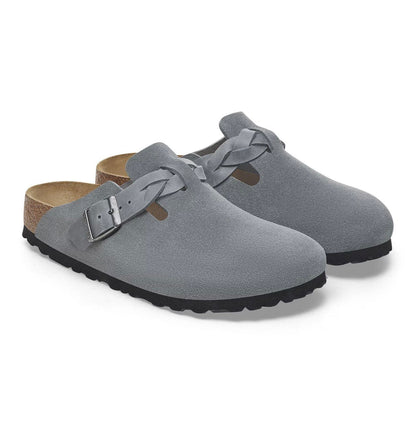 Birkenstock Boston braided basalt gray