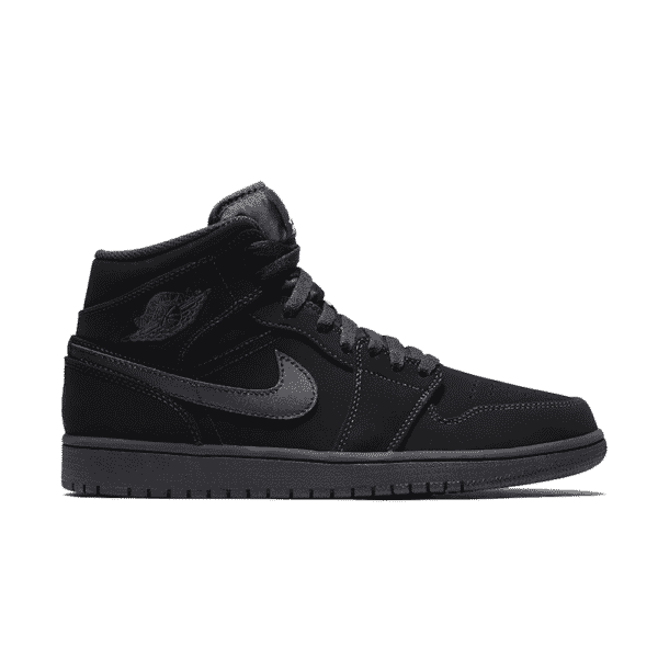נעלי Air Jordan 1 Mid Black מקוריות בעיצוב אופנתי עכשווי לקידום אתר