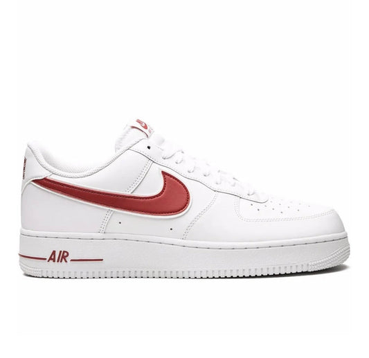 נעלי Nike AIR FORCE 1 White Red מקוריות בעיצוב אופנתי עכשווי לקידום אתר
