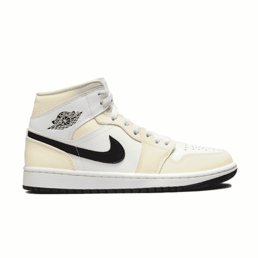 נעלי Air Jordan 1 Mid Coconut Milk מקוריות בעיצוב אופנתי עכשווי לקידום אתר