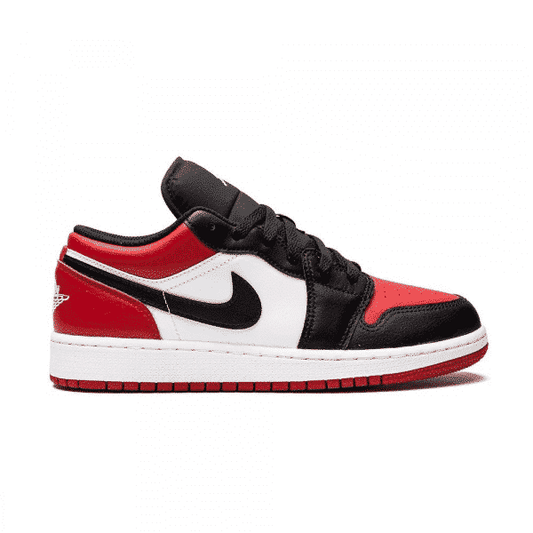 נעלי Air Jordan 1 Low Bred Toe מקוריות בעיצוב אופנתי עכשווי לקידום אתר