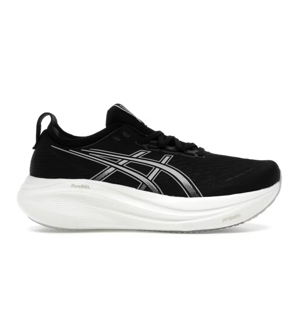נעלי Asics Nimbus 27 Black White מקוריות בעיצוב אופנתי עכשווי לקידום אתר
