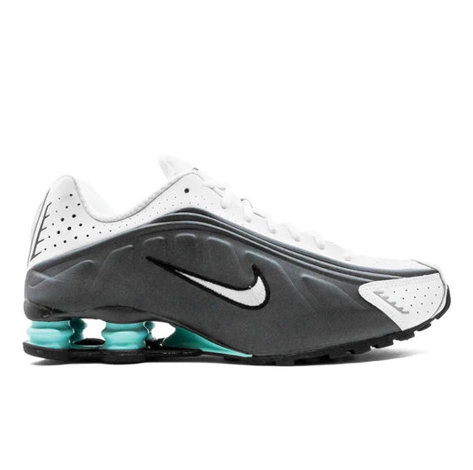 נעלי Nike Shox R4 Grey White Blue מקוריות בעיצוב אופנתי עכשווי לקידום אתר