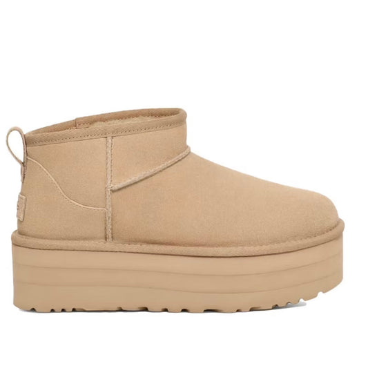 נעלי Ugg Classic Ultra Mini Platform Ankle Boot מקוריות בעיצוב אופנתי עכשווי לקידום אתר