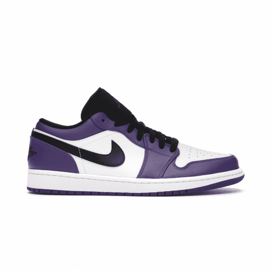 נעלי Air Jordan 1 Low Court Purple White מקוריות בעיצוב אופנתי עכשווי לקידום אתר