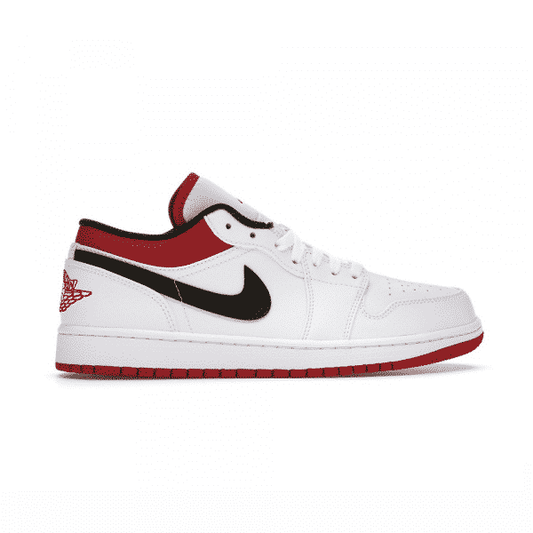 נעלי Air Jordan 1 Low White University Red Black מקוריות בעיצוב אופנתי עכשווי לקידום אתר