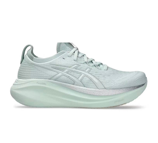 נעלי Asics Nimbus 27 Light Blue מקוריות בעיצוב אופנתי עכשווי לקידום אתר