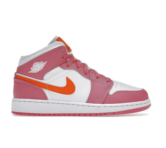 נעלי Air Jordan 1 Mid Pinksicle מקוריות בעיצוב אופנתי עכשווי לקידום אתר