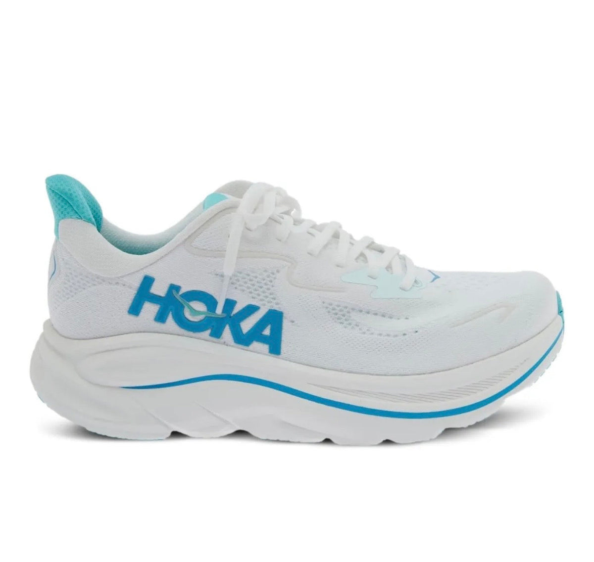 נעלי Hoka Clifton 10 White Blue מקוריות בעיצוב אופנתי עכשווי לקידום אתר