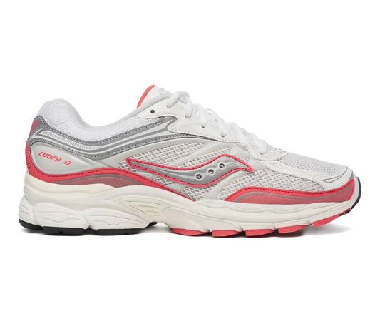 נעלי Saucony Omni 9 Grey Red מקוריות בעיצוב אופנתי עכשווי לקידום אתר