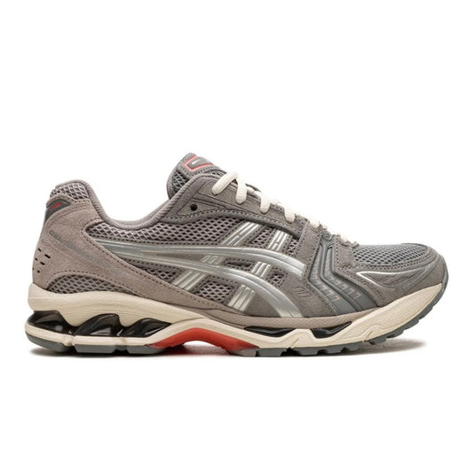 נעלי Asics GEL-Kayano Grey Red מקוריות בעיצוב אופנתי עכשווי לקידום אתר