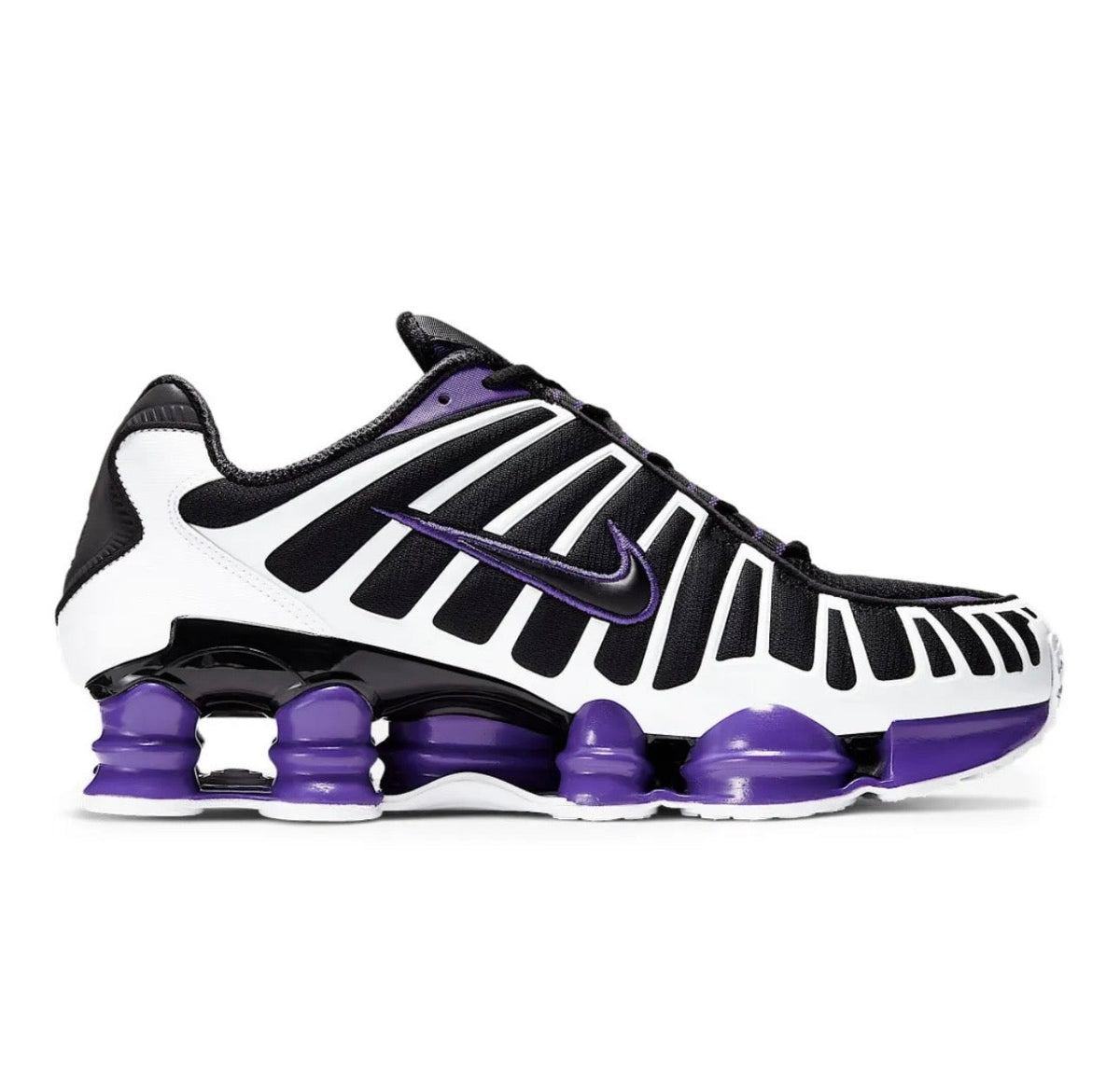 נעלי Nike Shox Black Purple White מקוריות בעיצוב אופנתי עכשווי לקידום אתר