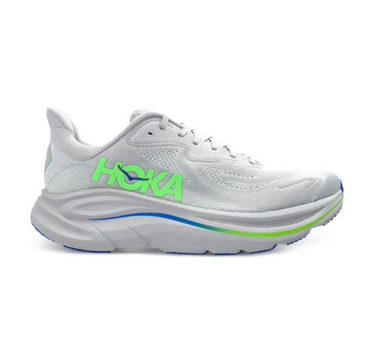 נעלי Hoka Clifton 10 Grey Light Green Blue מקוריות בעיצוב אופנתי עכשווי לקידום אתר