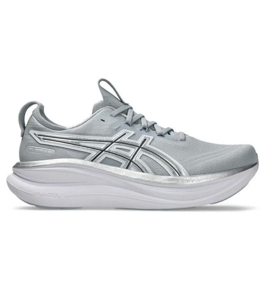 נעלי Asics Nimbus 27 Grey מקוריות בעיצוב אופנתי עכשווי לקידום אתר