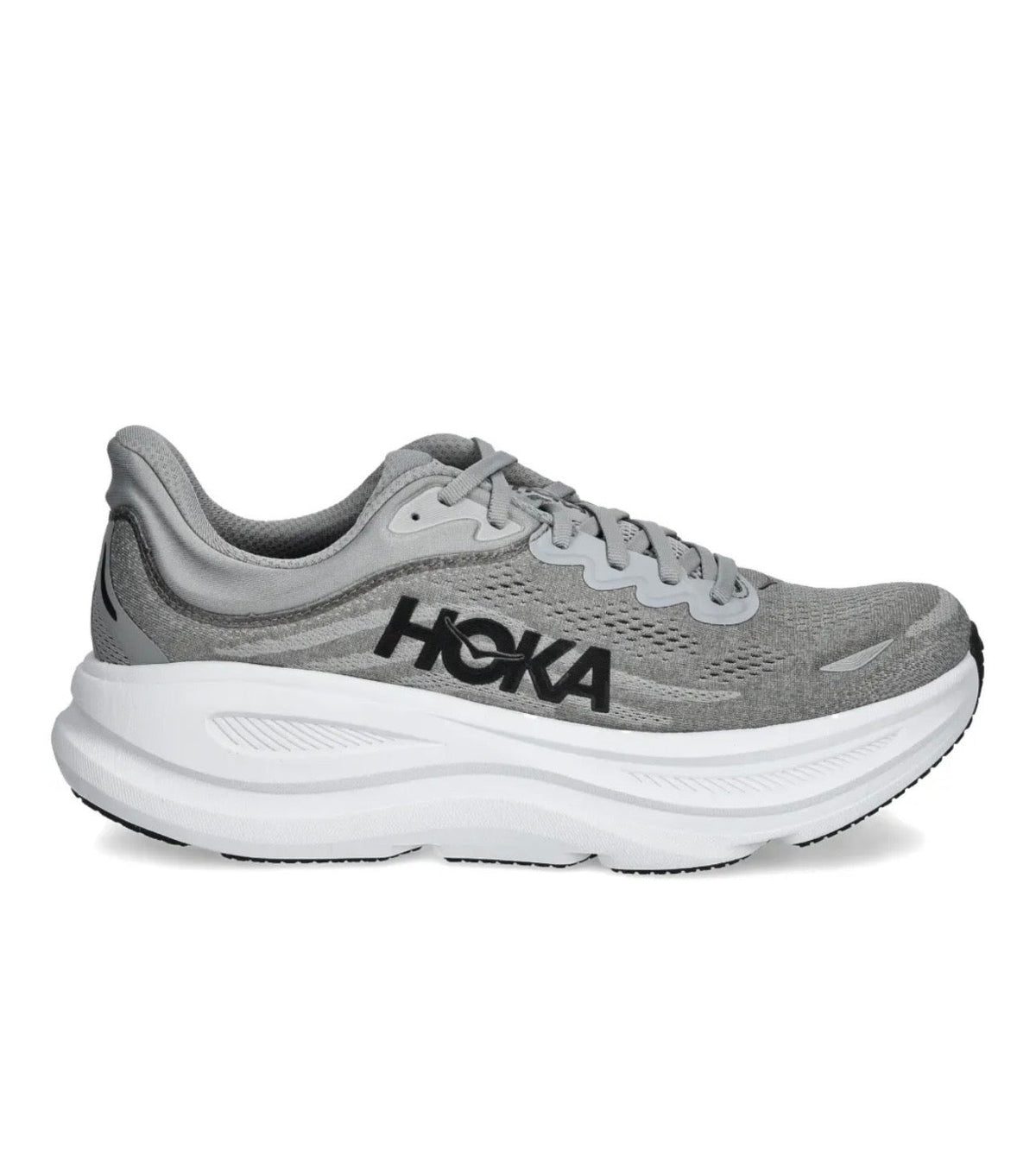 נעלי Hoka Bondi 9 X-Wide Grey מקוריות בעיצוב אופנתי עכשווי לקידום אתר