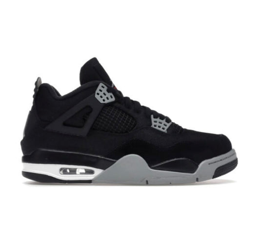 נעלי Air Jordan 4 Black Canvas מקוריות בעיצוב אופנתי עכשווי לקידום אתר