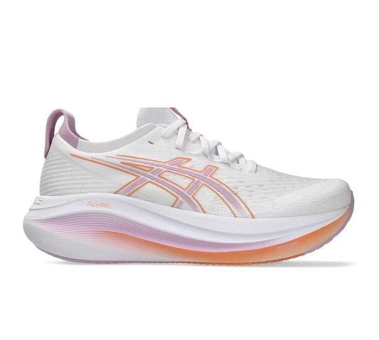 נעלי Asics Nimbus 27 White Peach מקוריות בעיצוב אופנתי עכשווי לקידום אתר