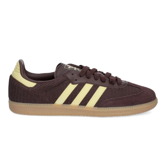 נעלי Adidas Samba Brown Yellow מקוריות בעיצוב אופנתי עכשווי לקידום אתר