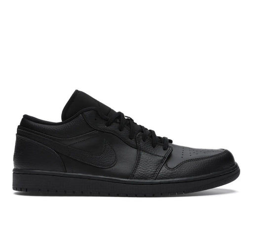 נעלי Jordan 1 Low Triple Black מקוריות בעיצוב אופנתי עכשווי לקידום אתר