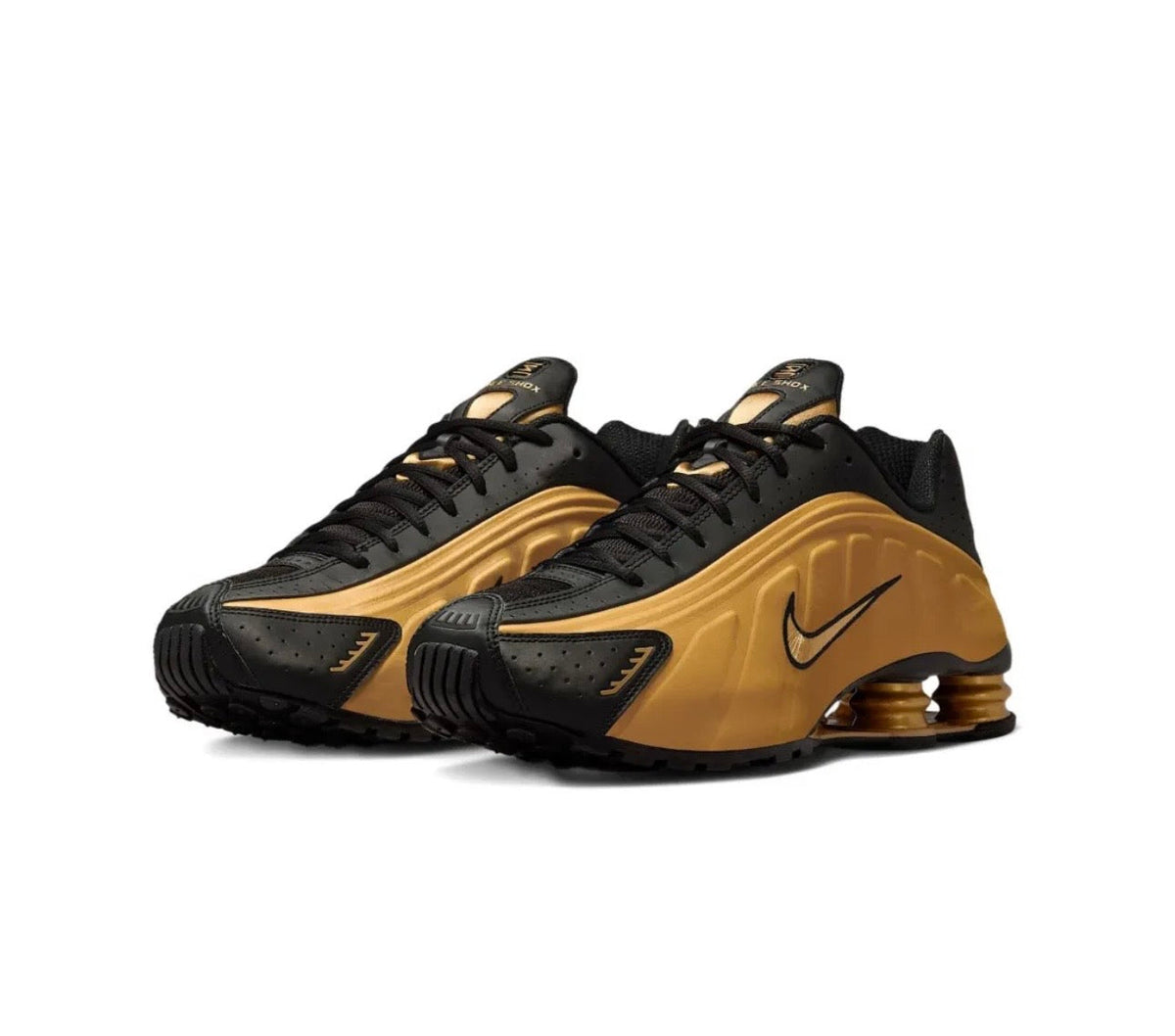 Nike Shox R4 Gold Black
