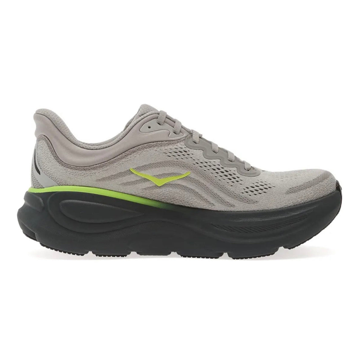 נעלי Hoka Bondi 9 Dark Grey Yellow מקוריות בעיצוב אופנתי עכשווי לקידום אתר