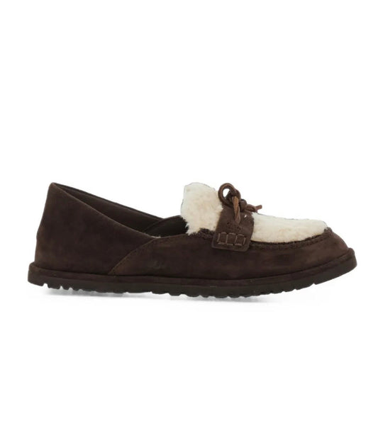 Ugg Zora shearling-trim Dark Brown