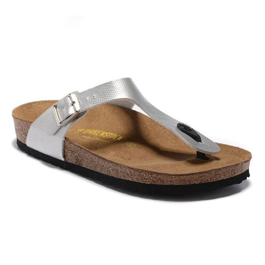 נעלי Birkenstock Gizeh Silver מקוריות בעיצוב אופנתי עכשווי לקידום אתר