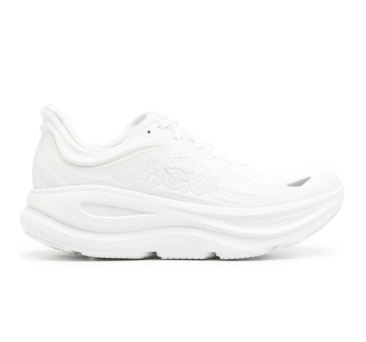 נעלי Hoka Bondi 9 Triple White מקוריות בעיצוב אופנתי עכשווי לקידום אתר