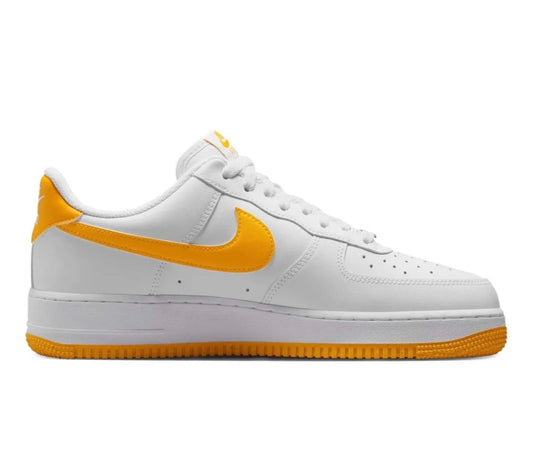 נעלי Nike AIR FORCE 1 White Yellow מקוריות בעיצוב אופנתי עכשווי לקידום אתר