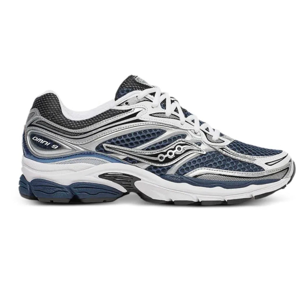 נעלי Saucony Omni 9 Silver Blue מקוריות בעיצוב אופנתי עכשווי לקידום אתר