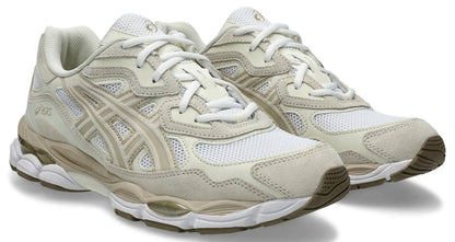 ASICS GEL NYC white feather green grey מידות 42.5/42