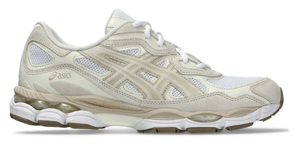 ASICS GEL NYC white feather green grey מידות 42.5/42